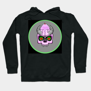 Strawberry Ice Cream Skull Hoodie